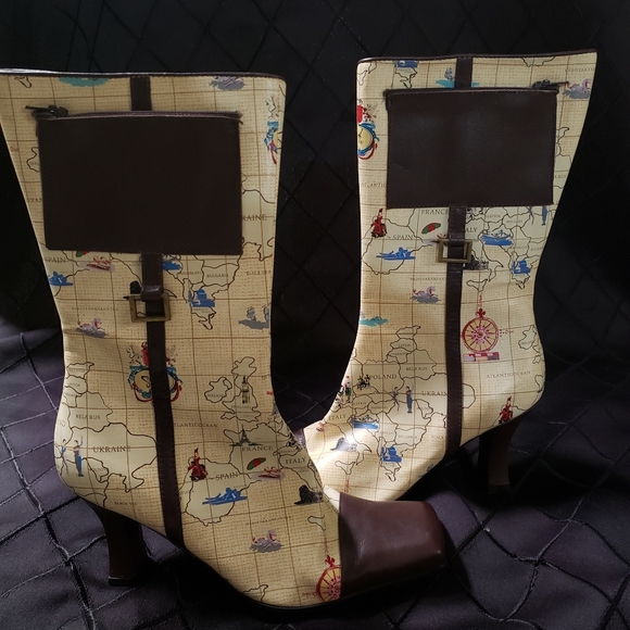 Womens Sharif map boots - Picture 1 of 2